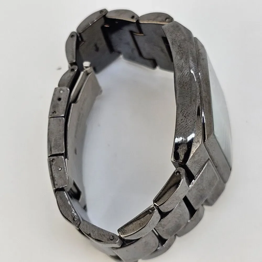 Kenneth Cole Unlisted Men's Watch 40MM Gun Metal‎ Dial Bracelet 6
